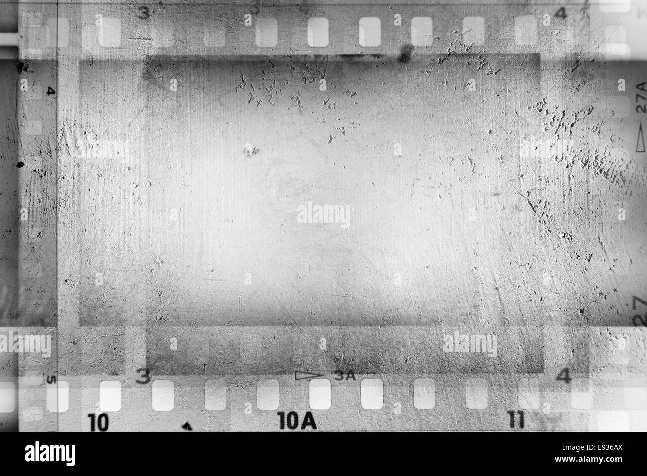 Film negativi frame, spazio di copia Foto Stock