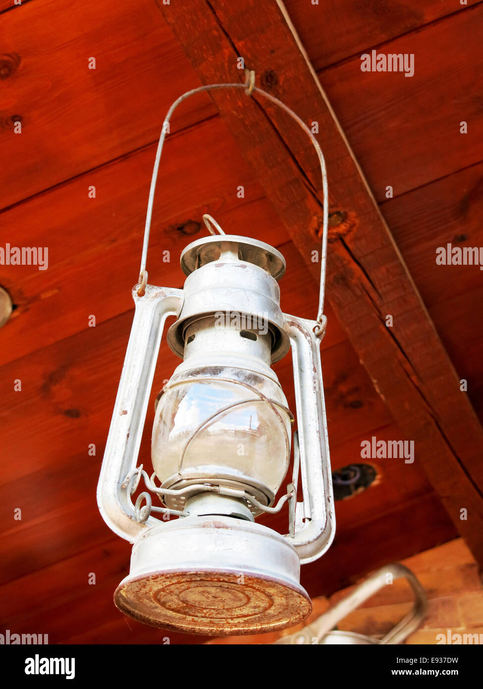 Vintage,kerosene,lampada. Foto Stock