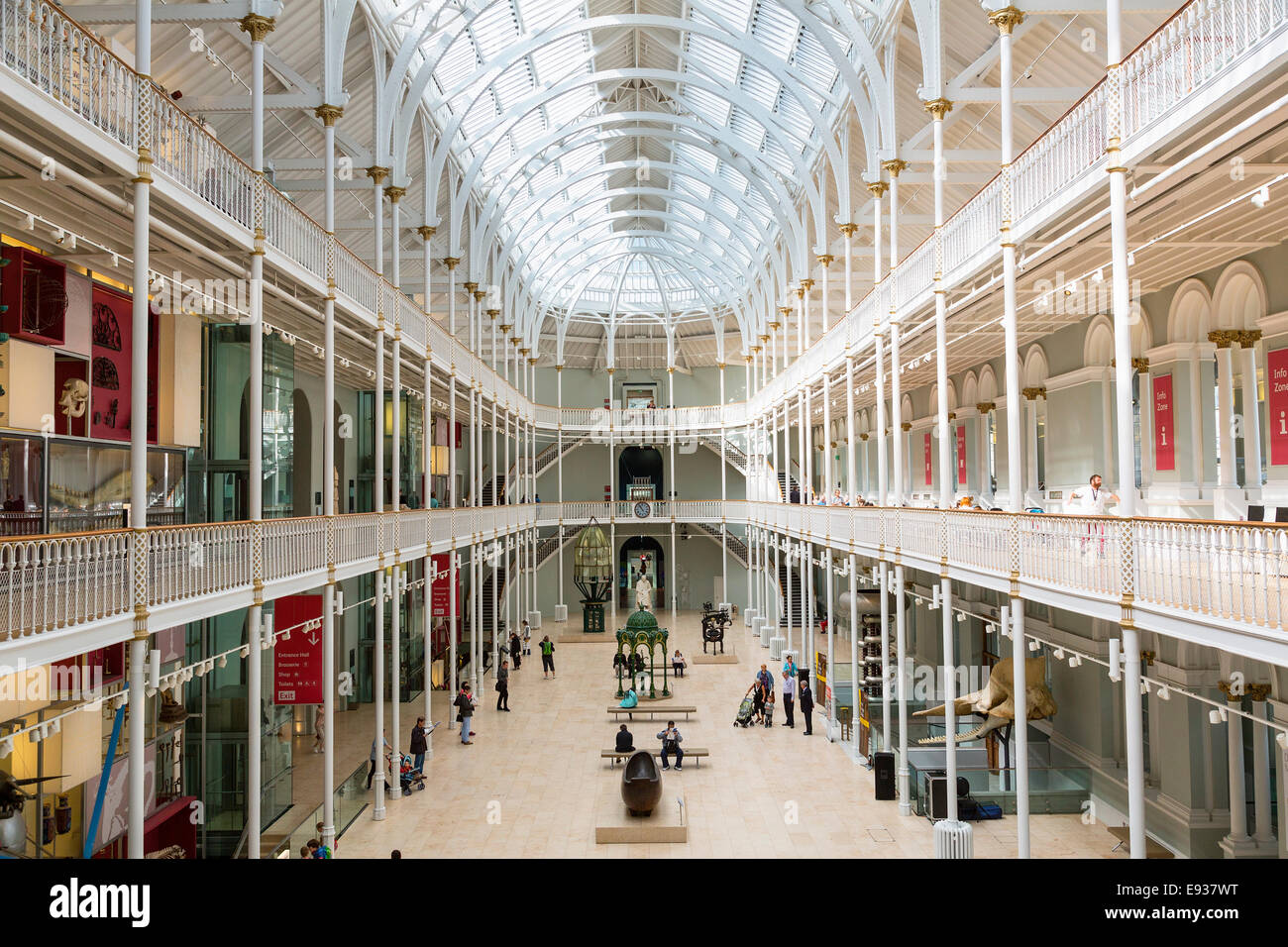 Grand Gallery, il museo nazionale della Scozia, Edimburgo, Edimburgo, Scozia. Foto Stock