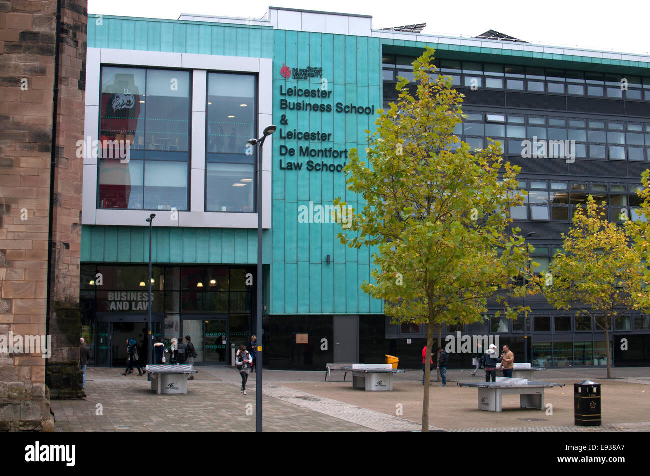 La Hugh Aston Edificio, Business School e della scuola di diritto, De Montfort University di Leicester, Regno Unito Foto Stock