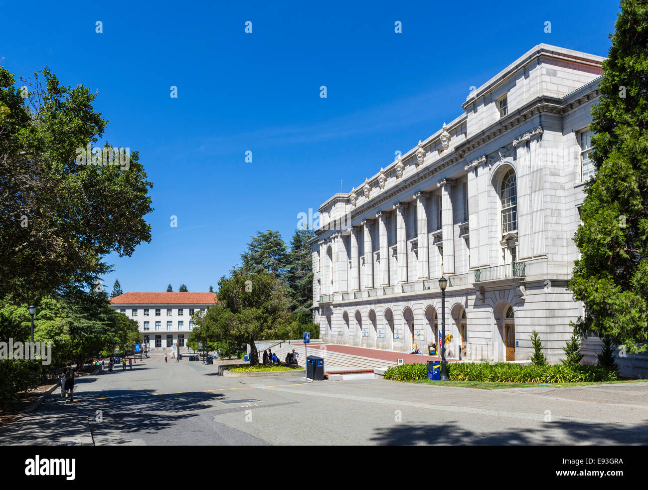 Wheeler Hall presso la University of California di Berkeley, Berkeley, California, Stati Uniti d'America Foto Stock