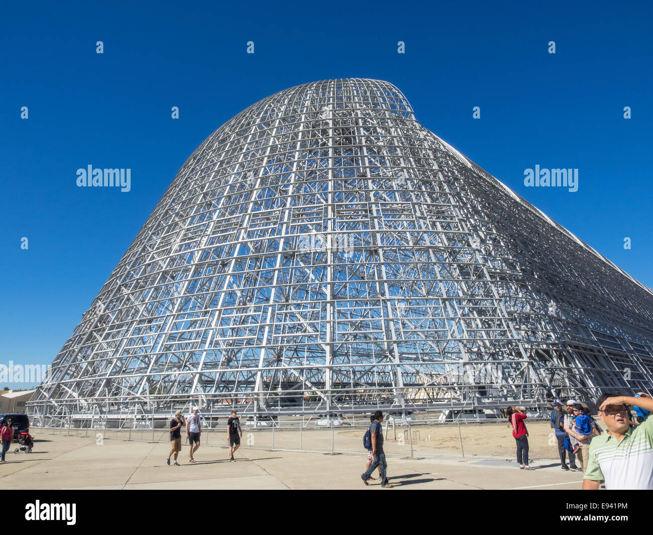 Mountain View, CA/USA - Ottobre 18, 2014: NASA Ames Research Center settantacinquesimo anniversario Open House. I visitatori della manifestazione hanno visitato Foto Stock