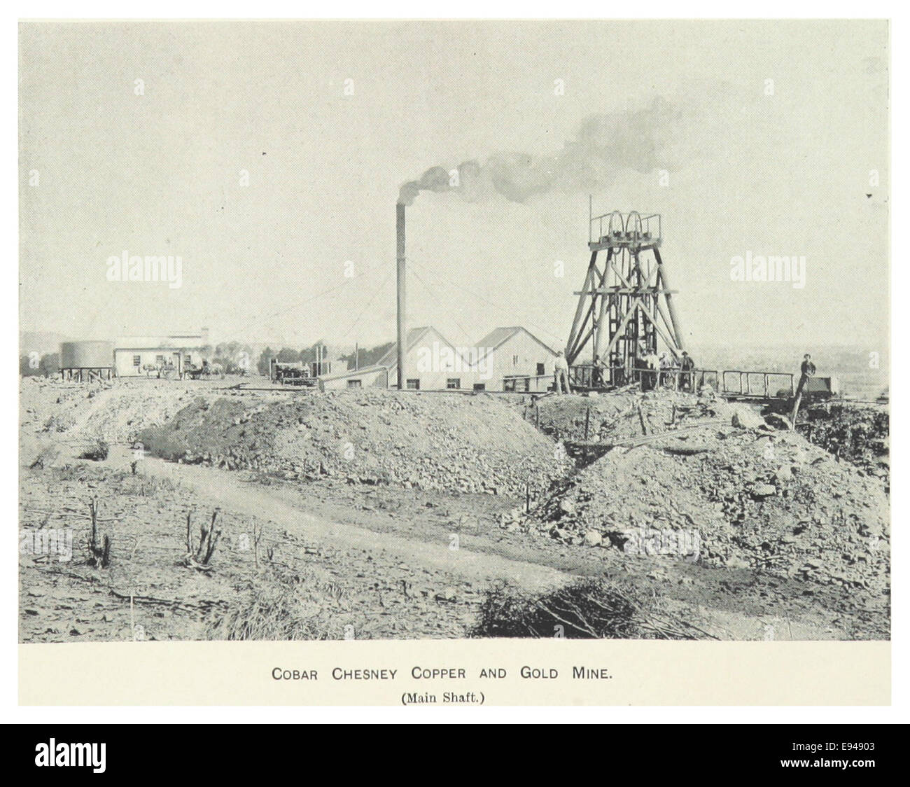 CARNE(1899) p098 Cobar Aeroporto CHESNEY RAME E miniera d'oro Foto Stock