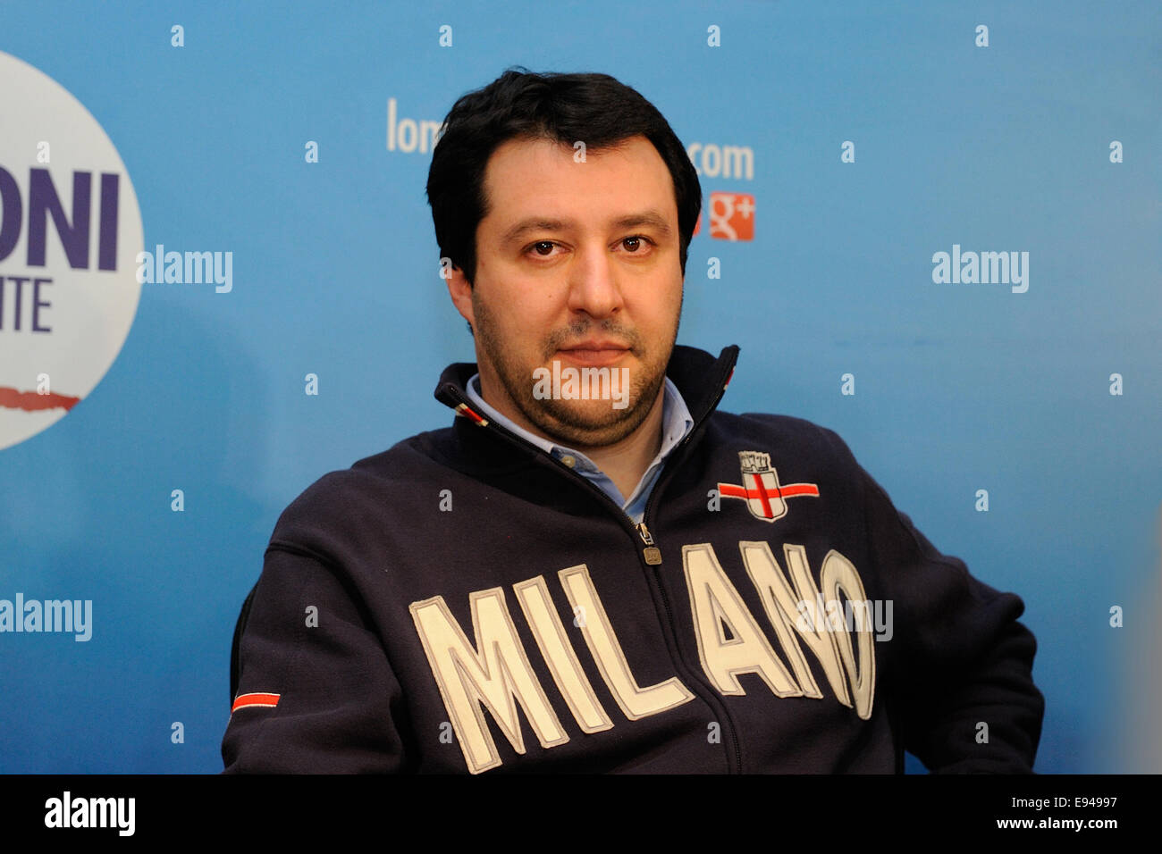 Matteo Salvini (membro del Parlamento europeo) Foto Stock