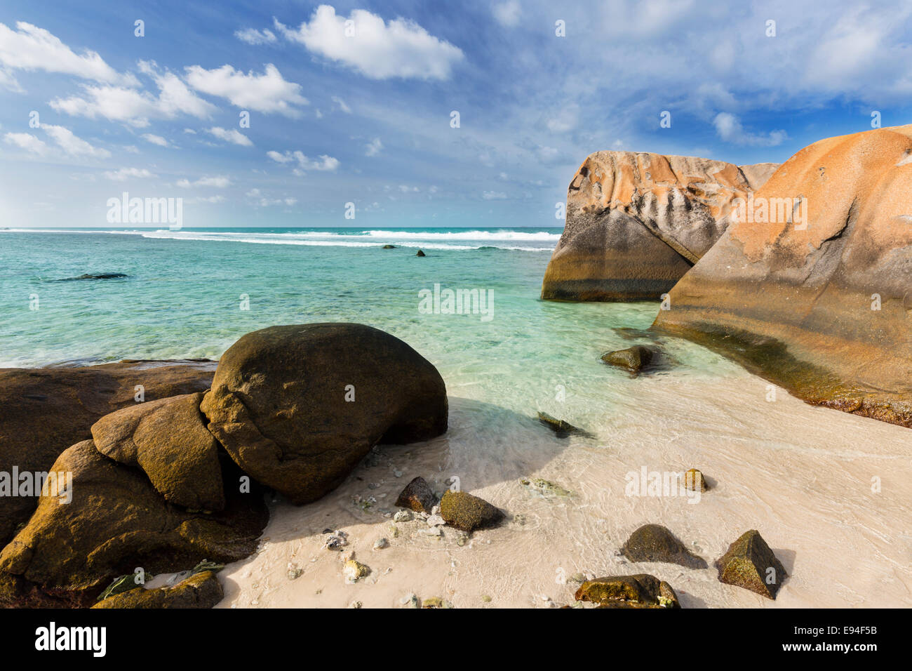 Anse Nord d'Est a nord di Mahe, Seicelle Foto Stock