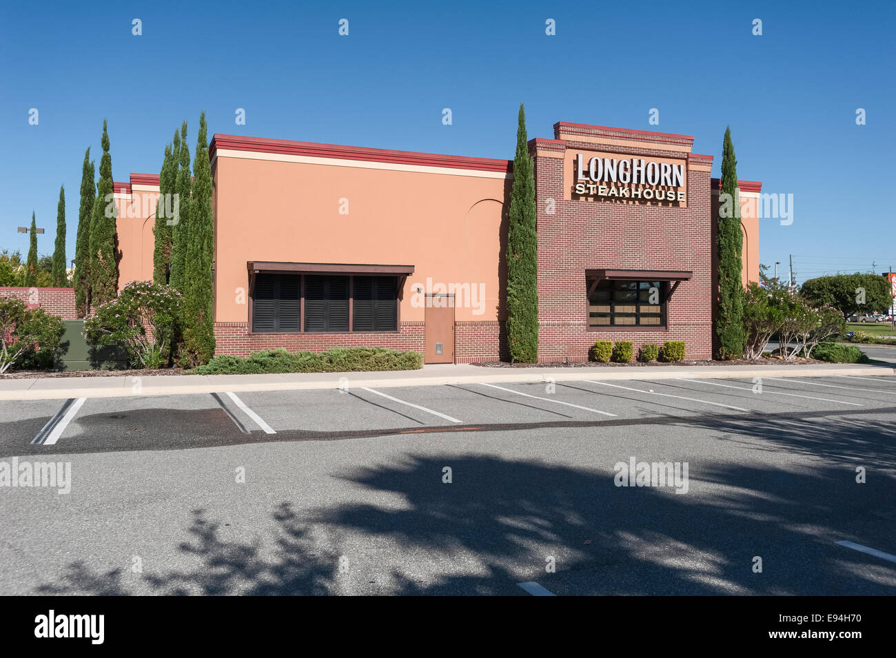 LongtHorn Steakhouse situato nel Lago Lady Marion County Florida USA Foto Stock