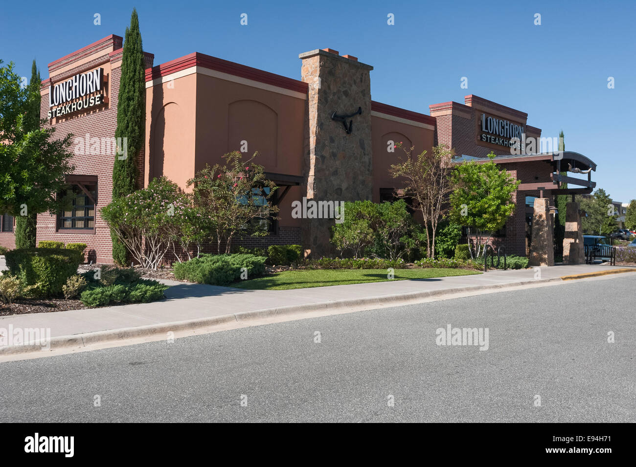 LongtHorn Steakhouse situato nel Lago Lady Marion County Florida USA Foto Stock