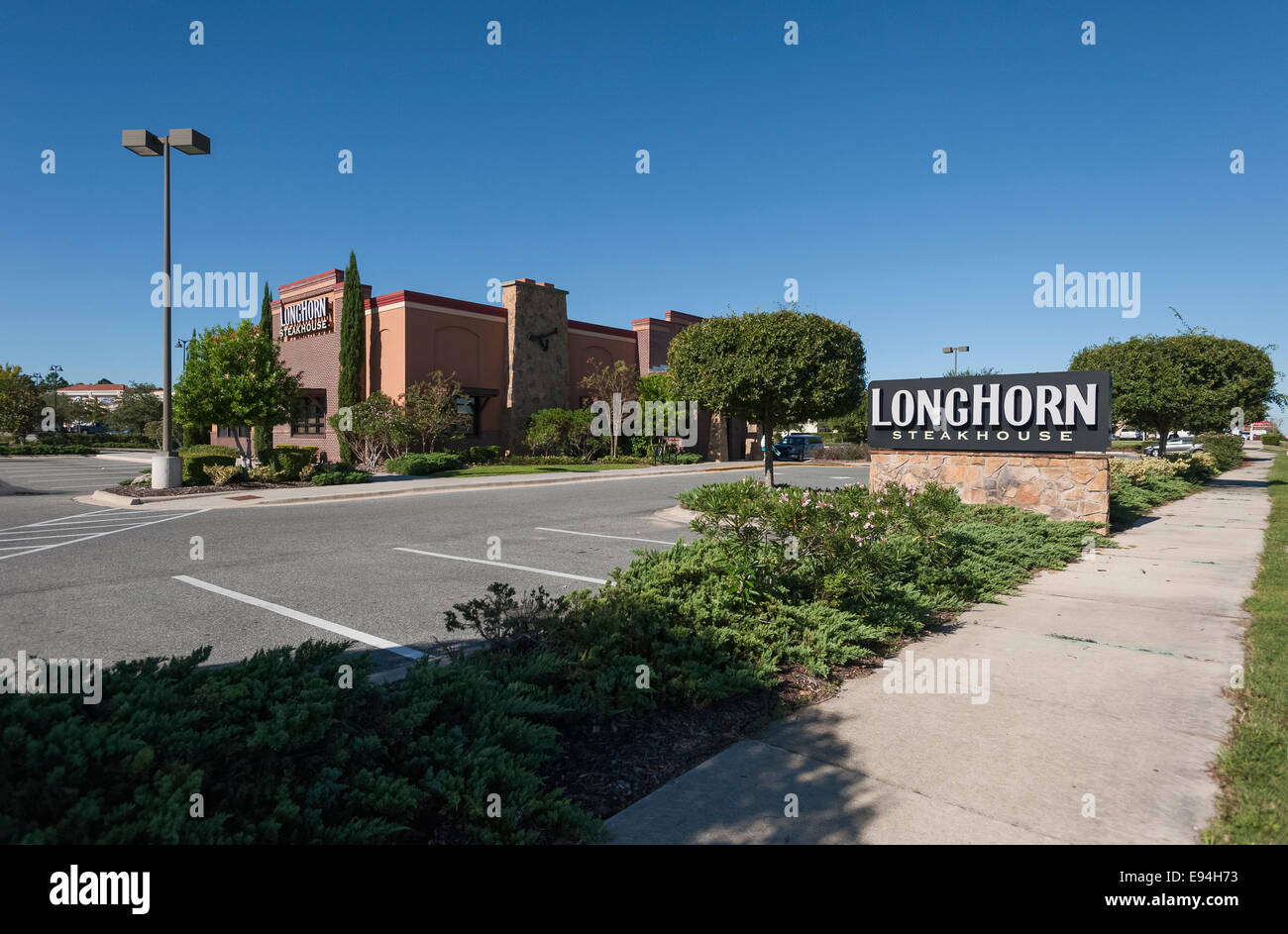 LongtHorn Steakhouse situato nel Lago Lady Marion County Florida USA Foto Stock