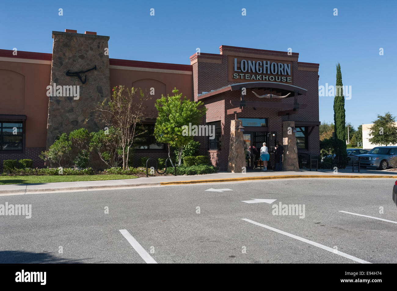 LongtHorn Steakhouse situato nel Lago Lady Marion County Florida USA Foto Stock
