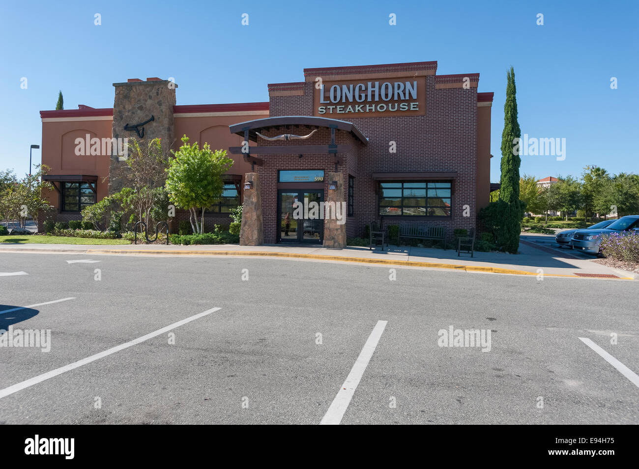 LongtHorn Steakhouse situato nel Lago Lady Marion County Florida USA Foto Stock