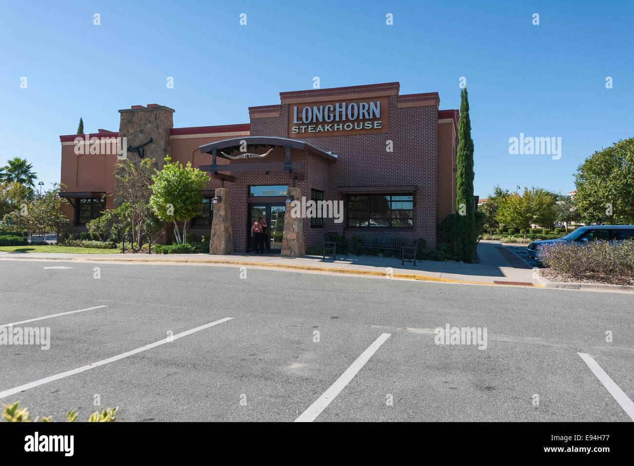 LongtHorn Steakhouse situato nel Lago Lady Marion County Florida USA Foto Stock