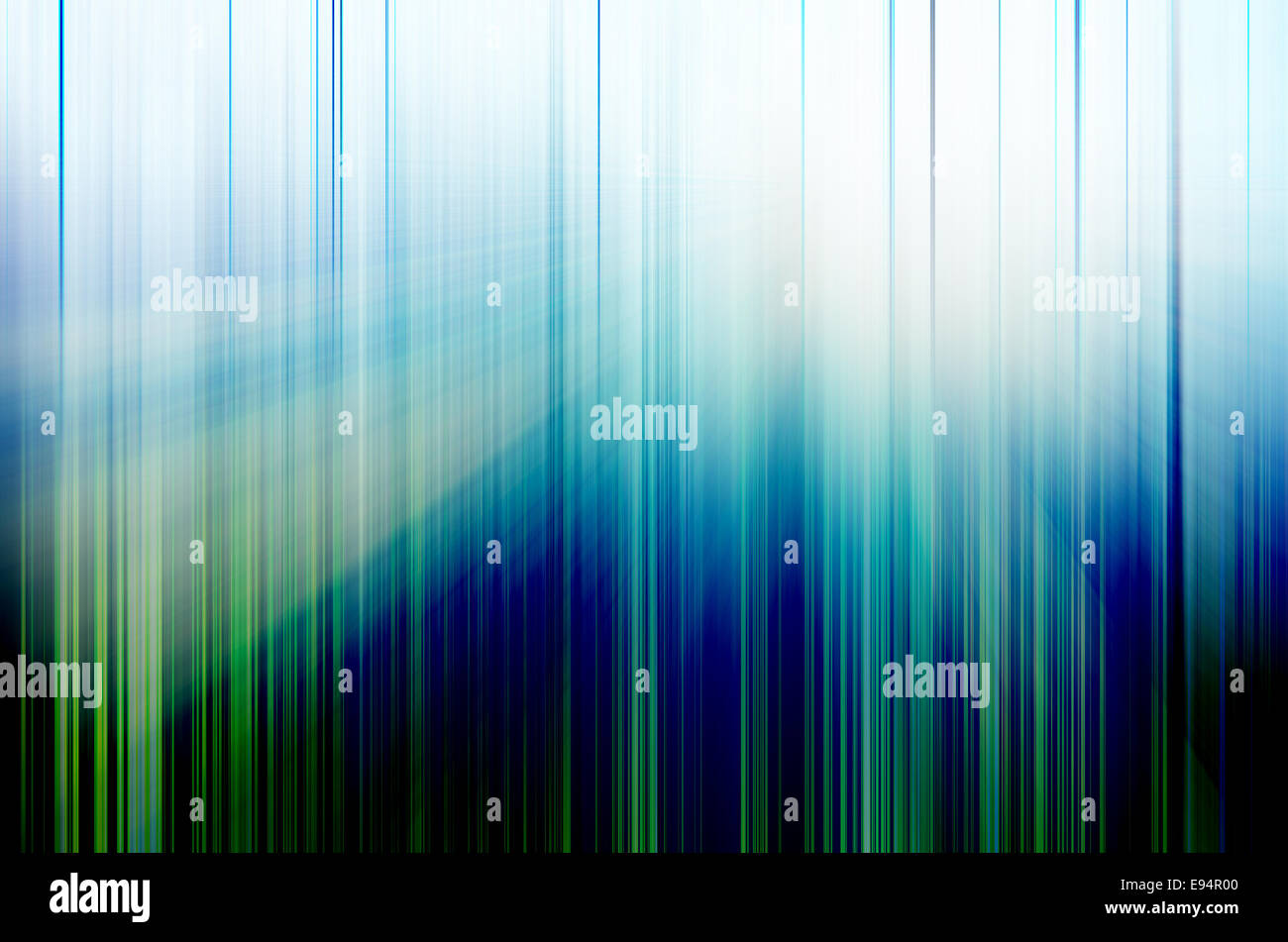 Abstract di colore verde con sfondo blu-ray Foto Stock