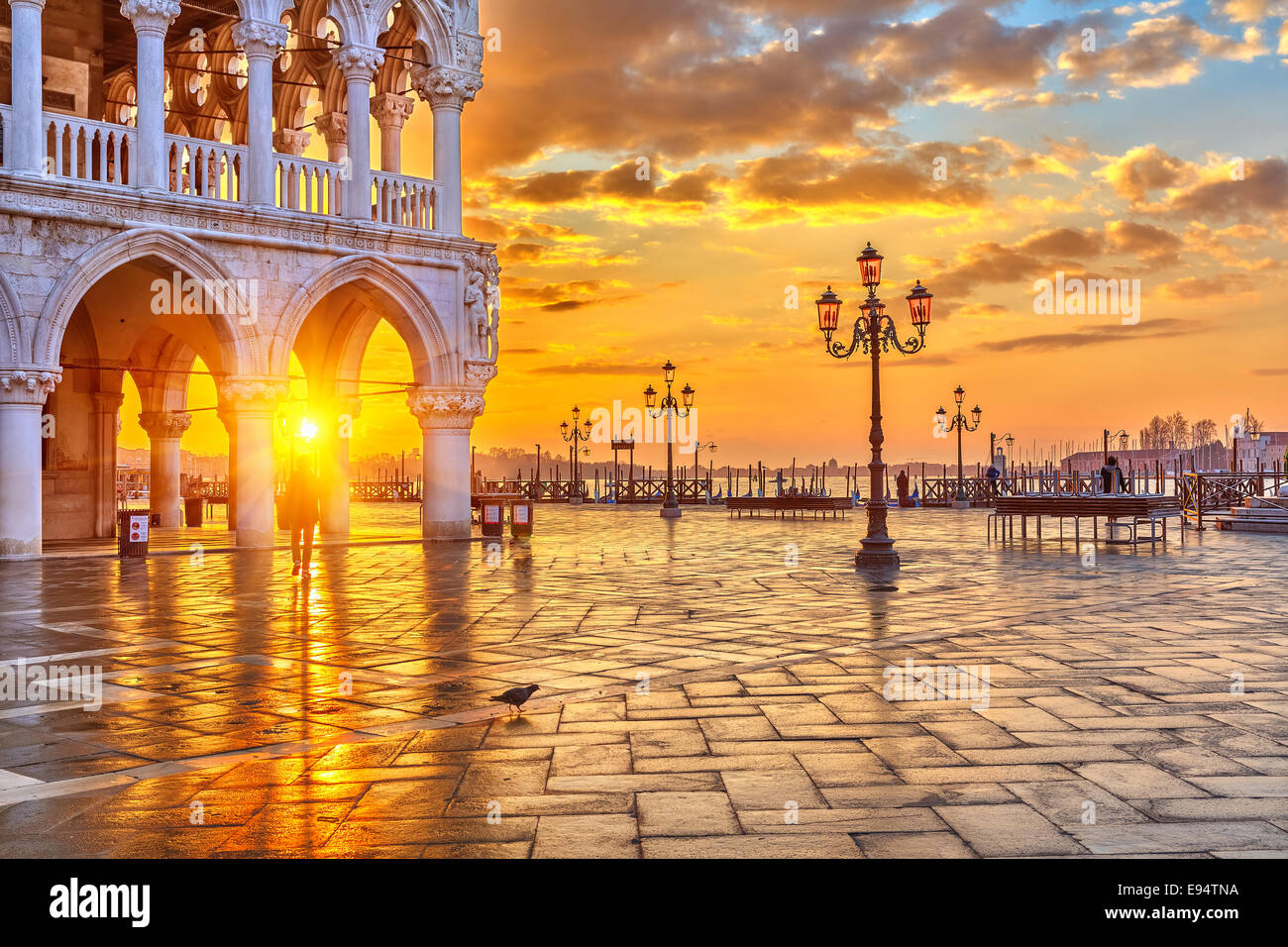 Sunrise a Venezia Foto Stock