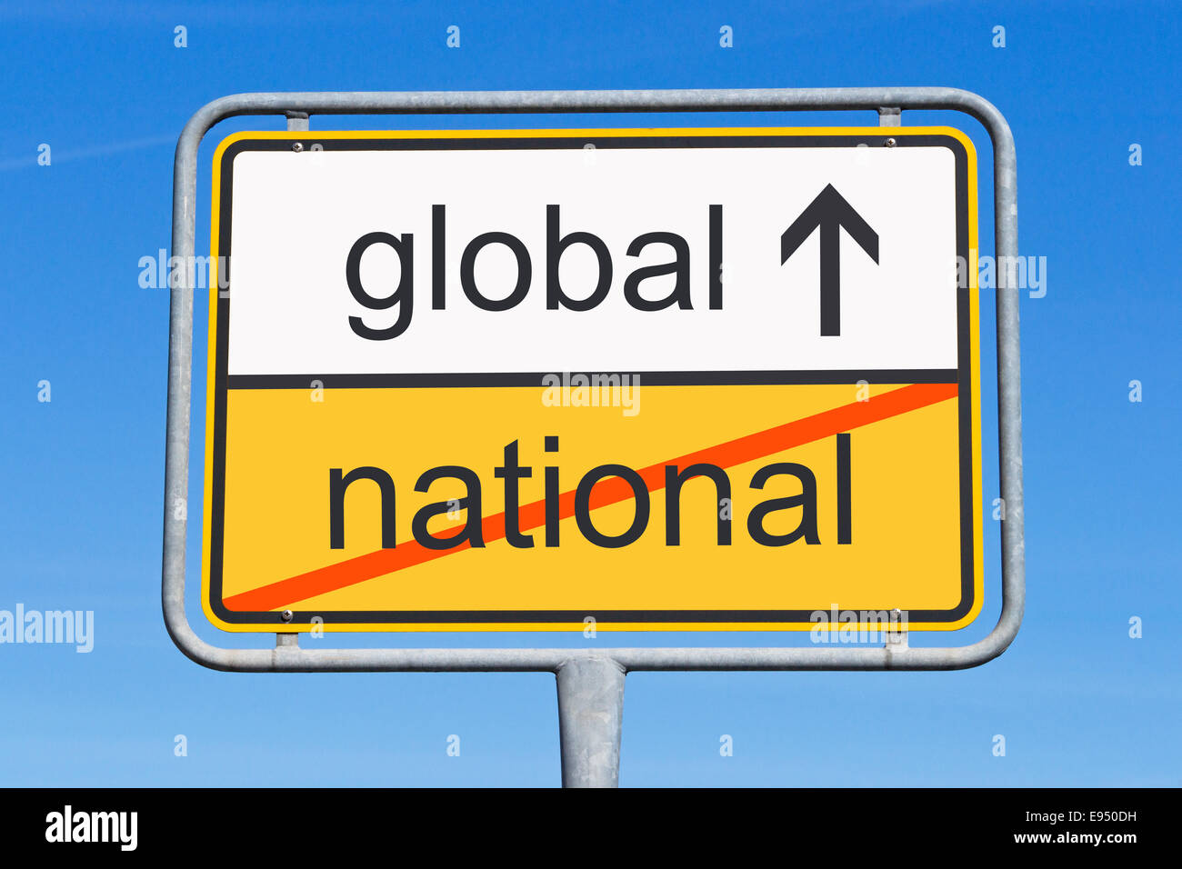 Nazionale e Globale Foto Stock