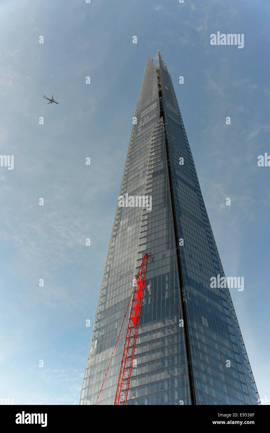 La Shard, 87 piani di grattacielo, 310m, progettato da Renzo Piano, Southwark, Londra, Inghilterra, Regno Unito Foto Stock