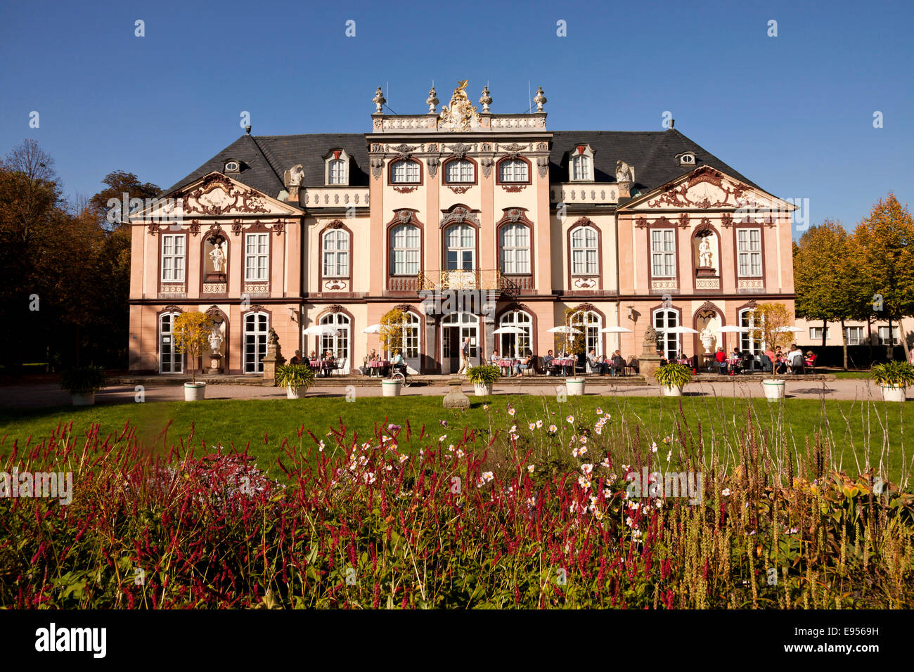 Il barocco Schloss Molsdorf Castello, vicino a Erfurt, Turingia, Germania Foto Stock