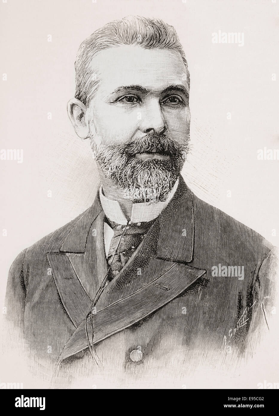 Manuel Antón y Ferrándiz, 1849 - 1929. Politico spagnolo e antropologo. Foto Stock