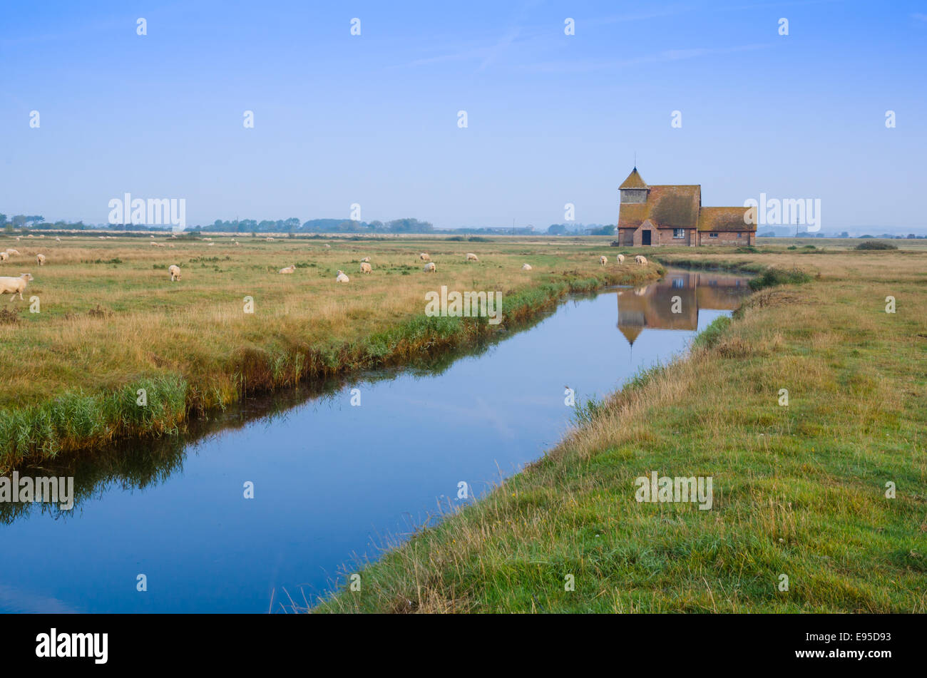 San Tommaso Becket una chiesa a Romney Marsh Foto Stock