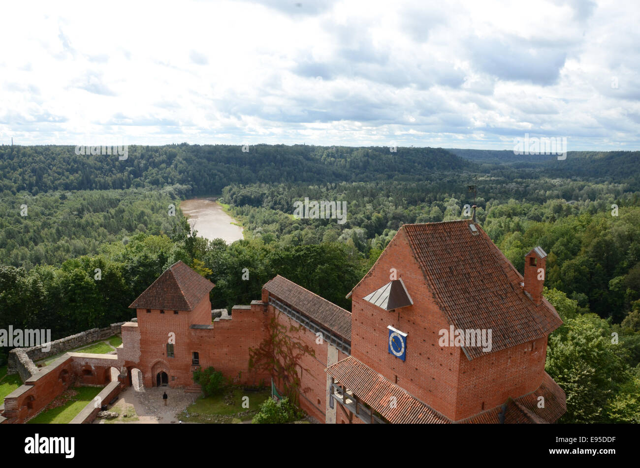 Castello Turaida sigulda lettonia Foto Stock