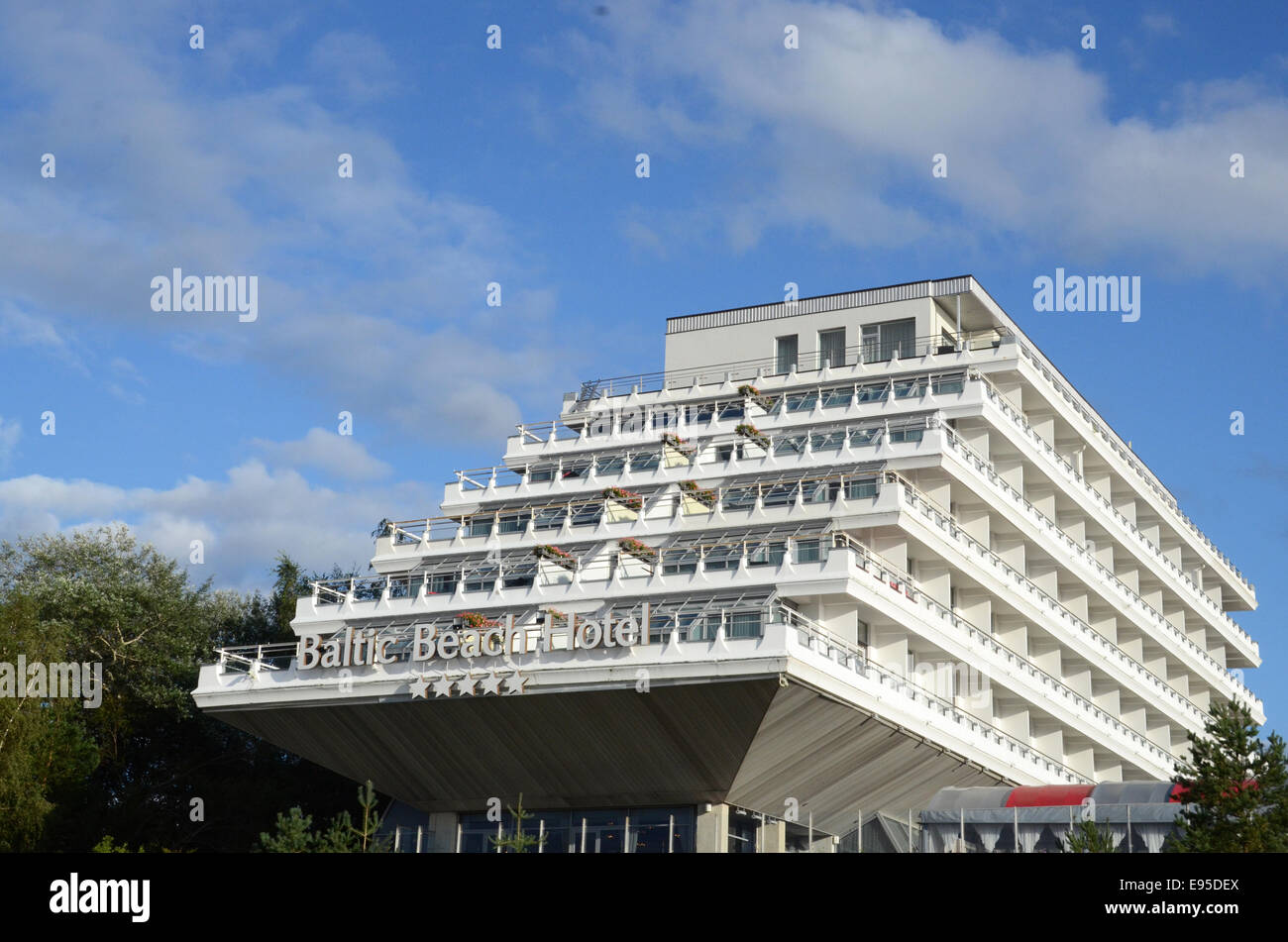Baltic beach hotel jurmala lettonia costruito in epoca sovietica Foto Stock