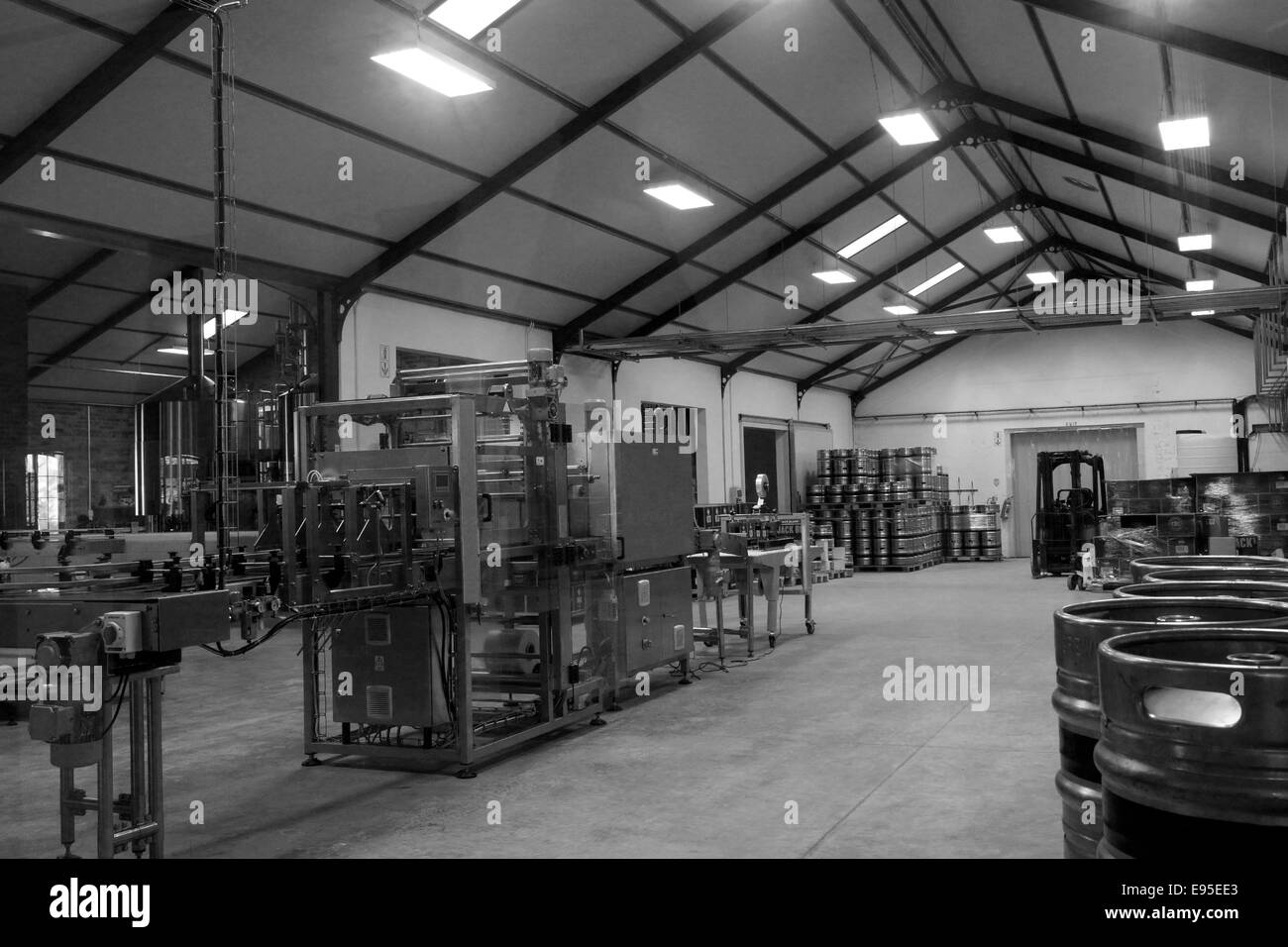 L'interno del capo Brewing Company's Brewery sulla via delle spezie Farm. Suid-Agter Paarl Road, Suider-Paarl. Foto Stock