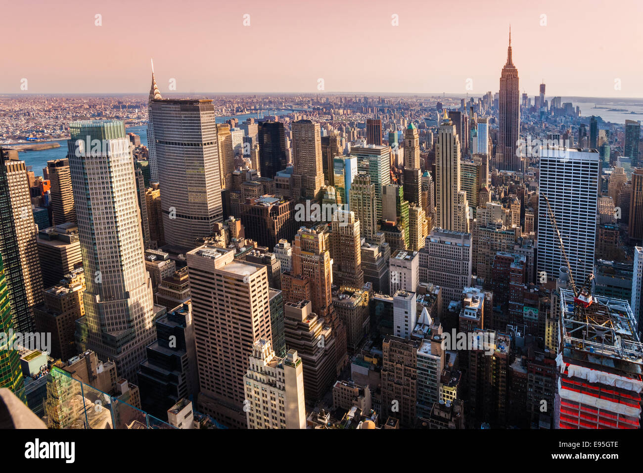 Vista aerea di Manhattan, New York City. Stati Uniti d'America. Foto Stock