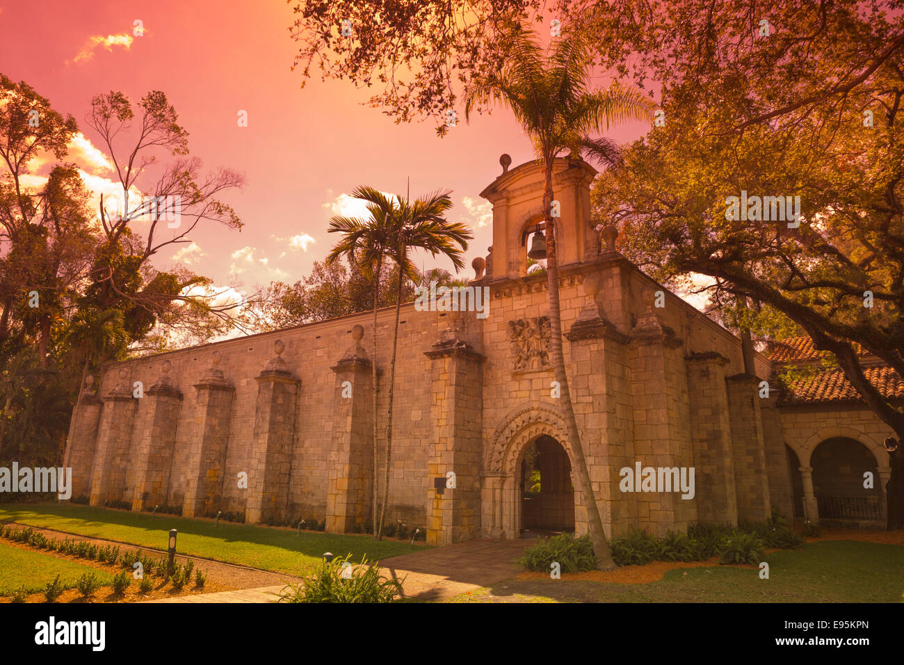 San Bernardo di Clairvaux medievale monastero spagnolo NORTH MIAMI BEACH FLORIDA USA Foto Stock