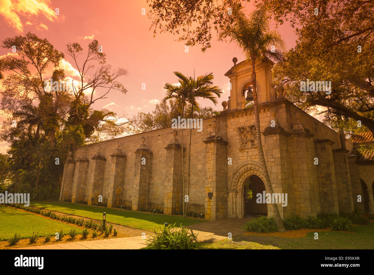 San Bernardo di Clairvaux medievale monastero spagnolo NORTH MIAMI BEACH FLORIDA USA Foto Stock