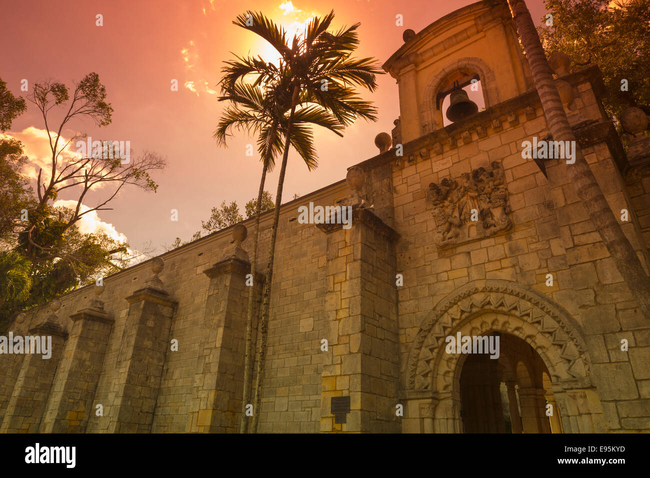 San Bernardo di Clairvaux medievale monastero spagnolo NORTH MIAMI BEACH FLORIDA USA Foto Stock