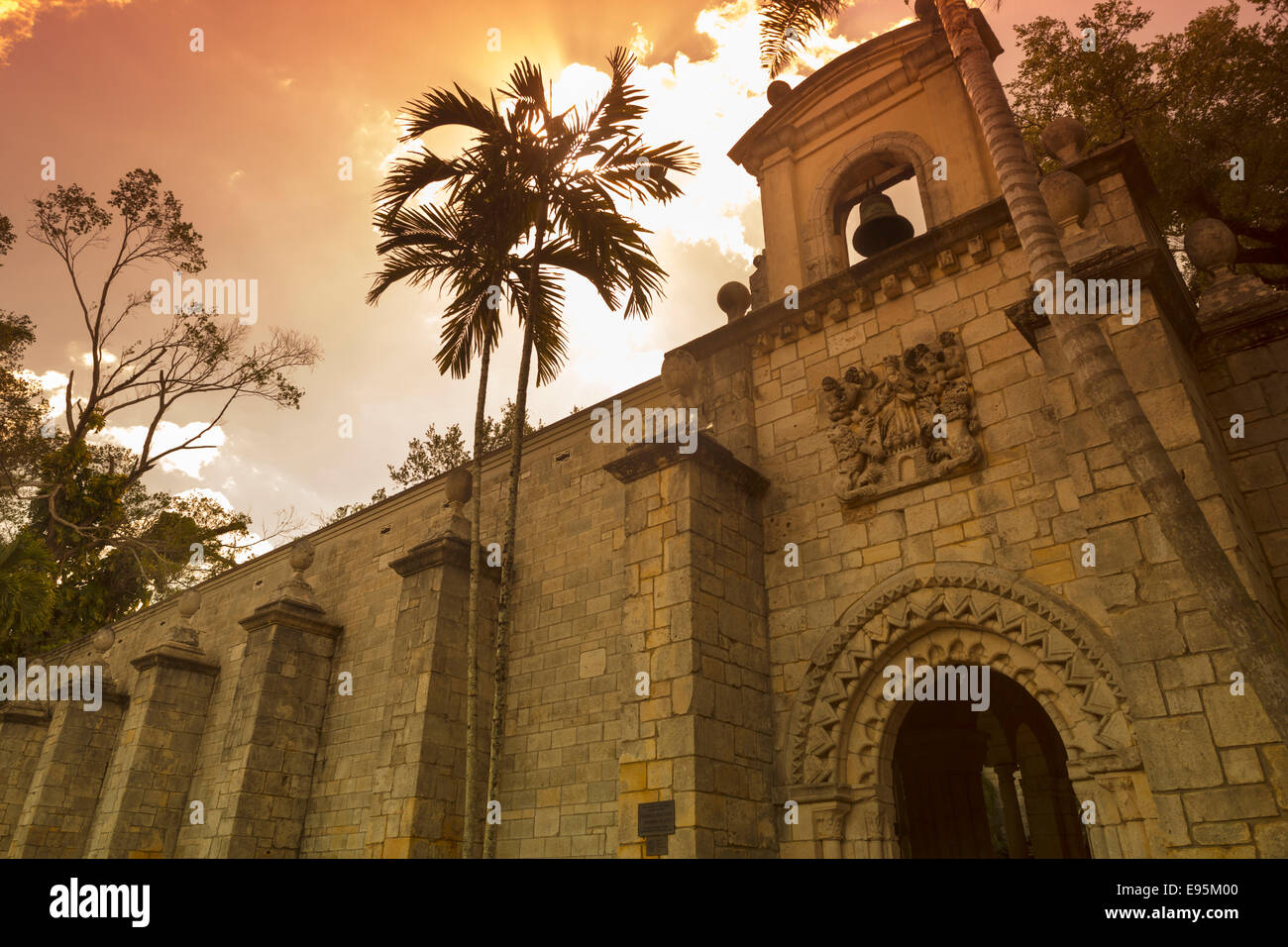 San Bernardo di Clairvaux medievale monastero spagnolo NORTH MIAMI BEACH FLORIDA USA Foto Stock