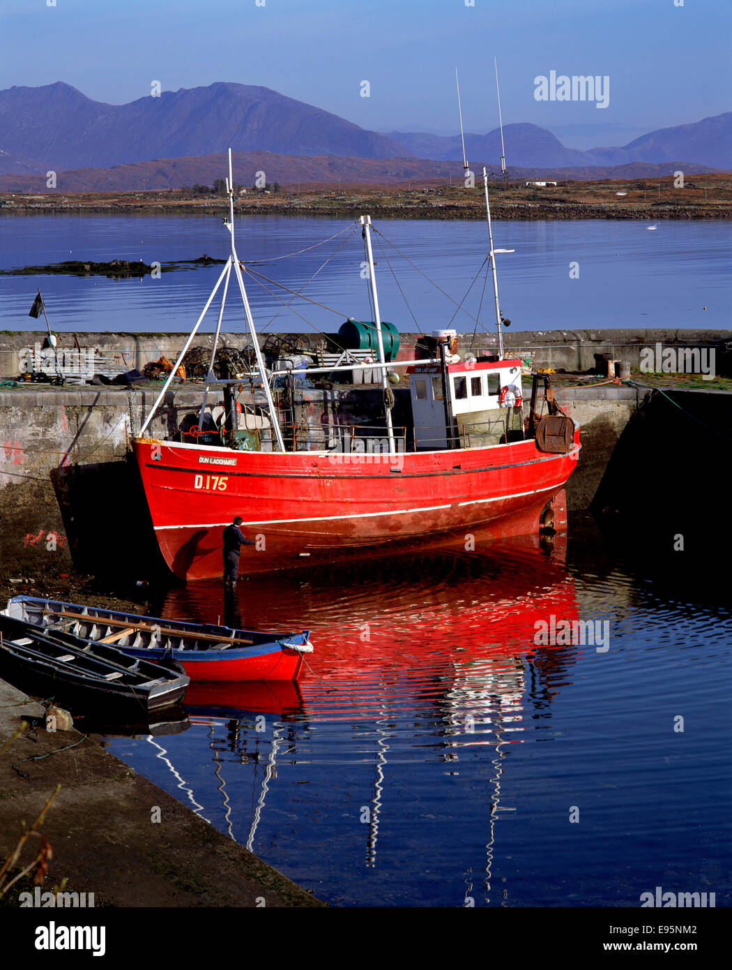 Roundstone Harbour, Connemara, Co. Galway, Irlanda Foto Stock