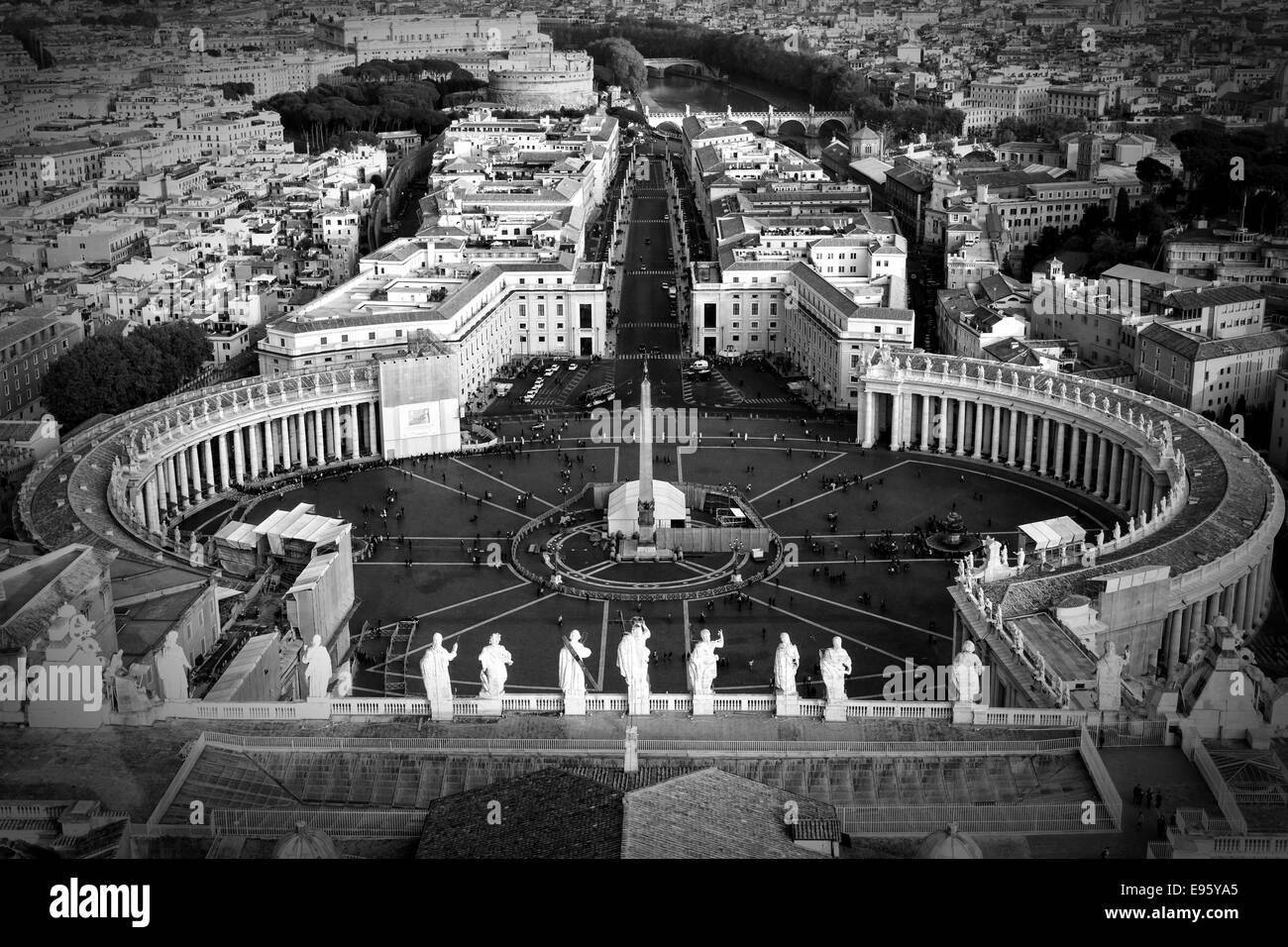 Piazza San Pietro nella Città del Vaticano Foto Stock