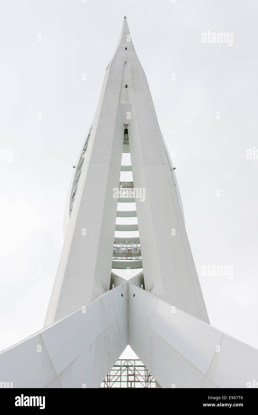 Spinnaker Tower, Gunwharf Quays, Portsmouth, Hampshire, Inghilterra, Regno Unito, Europa Foto Stock