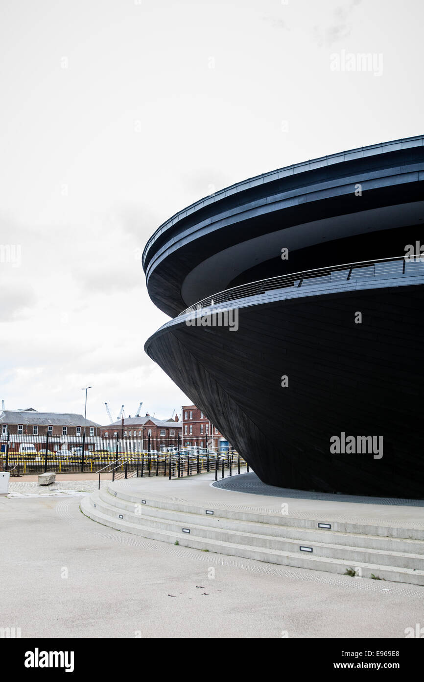 Il Mary Rose Museum, Portsmouth, Inghilterra, Regno Unito. Foto Stock