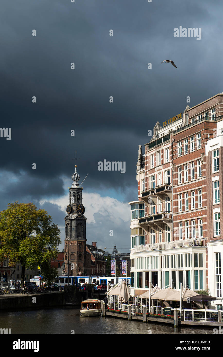 Canali di Amsterdam Holland Olanda Europa Foto Stock