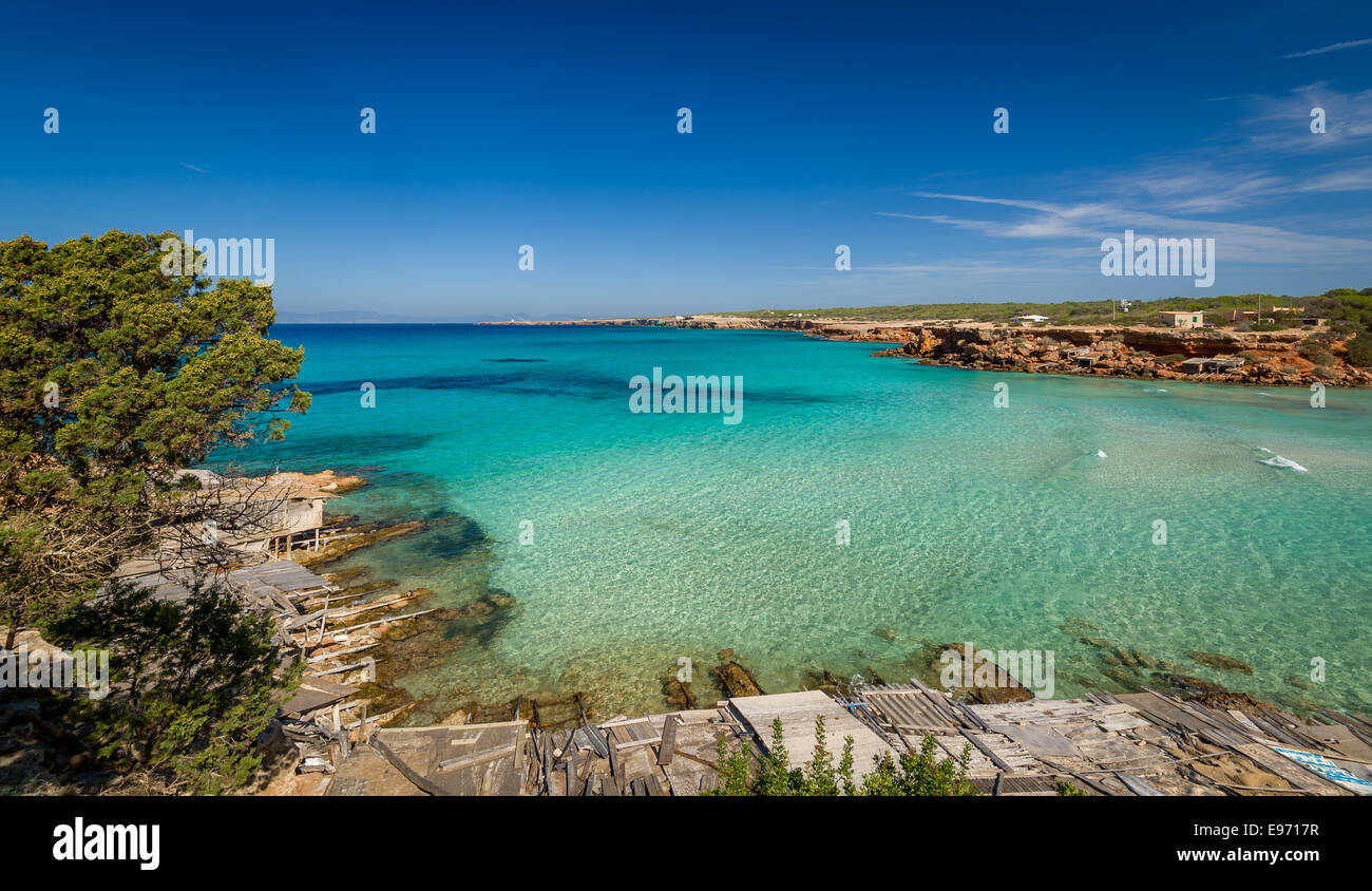 Cala Saona beach Foto Stock