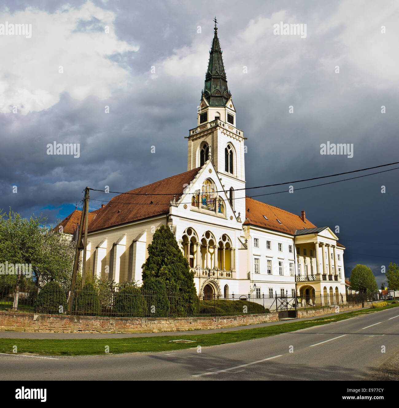 Greco cattedrale cattolica in Krizevci Foto Stock