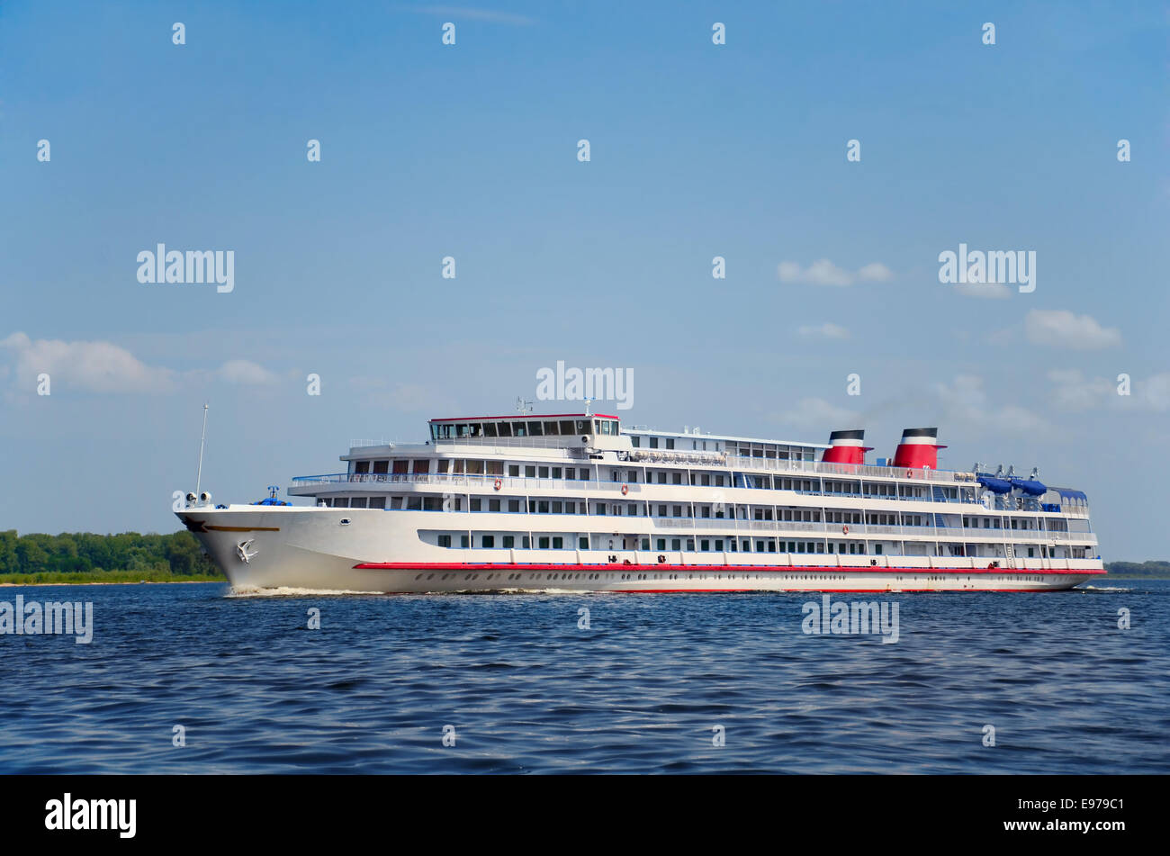 Fiume nave da crociera Foto Stock