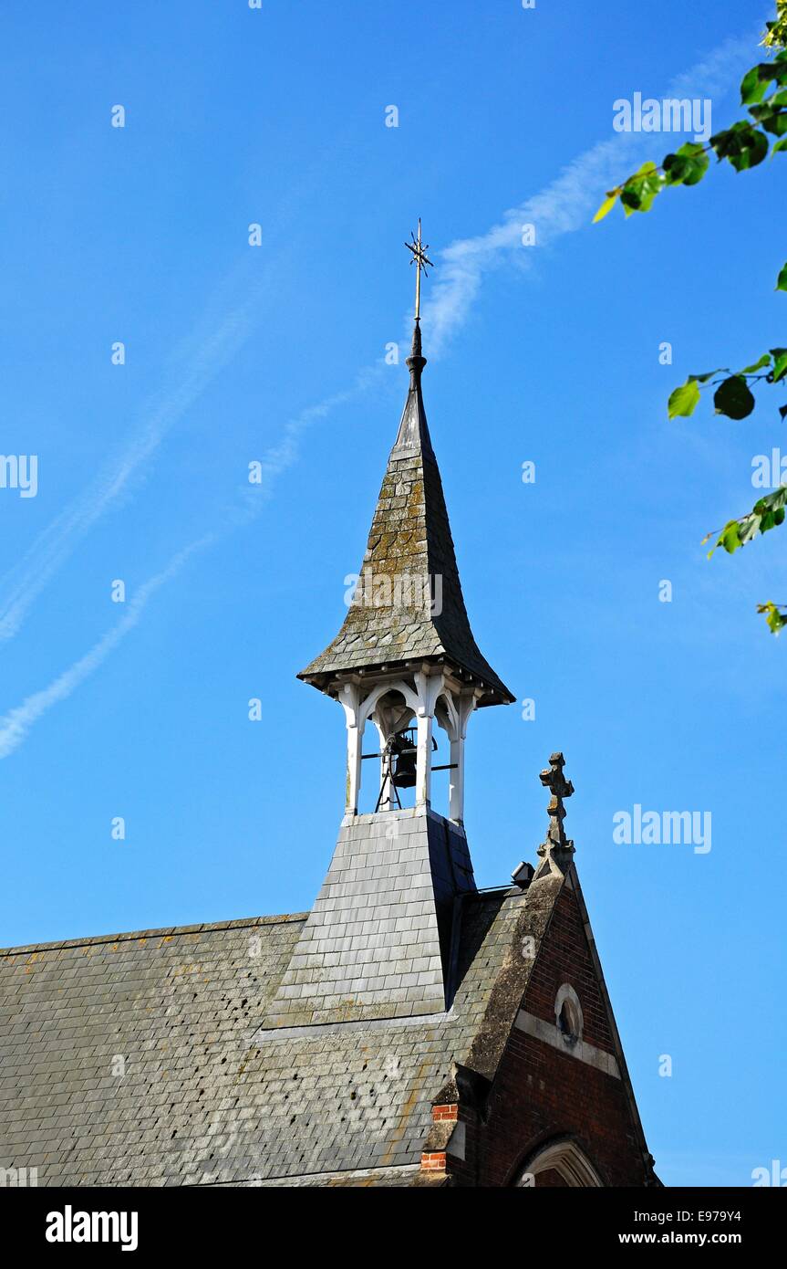 Santa maria immacolata chiesa cattolica romana guglia, Warwick, Warwickshire, Inghilterra, Regno Unito, Europa occidentale. Foto Stock