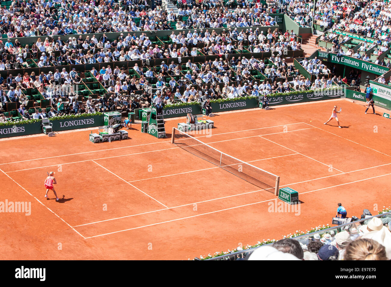 Philippe Chartier Corte Roland Garros,Open di Francia di tennis  tournament,Parigi,Francia Foto stock - Alamy