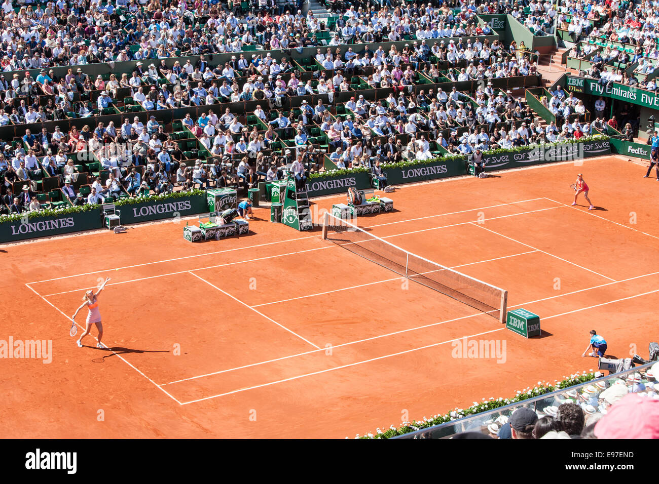 Philippe Chartier Corte Roland Garros,Open di Francia di tennis  tournament,Parigi,Francia Foto stock - Alamy