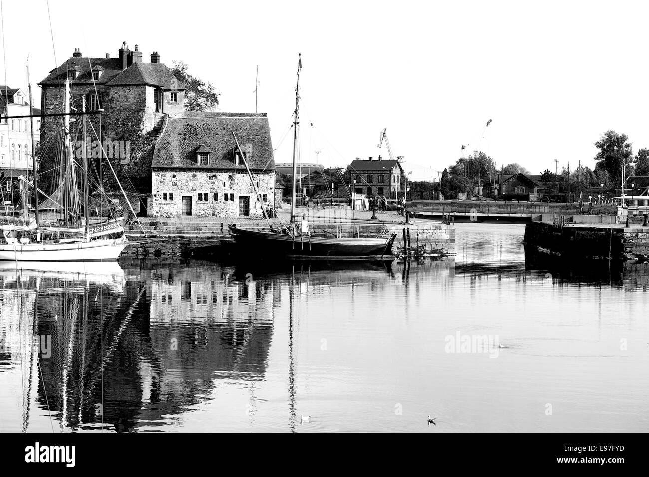 Porto di Honfleur Normandia Francia Foto Stock
