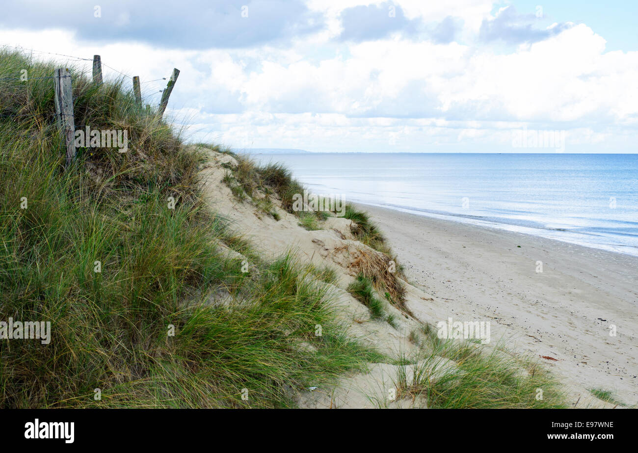 Utah Beach è una delle cinque spiagge dello sbarco in Normandia sbarchi il 6 giugno 1944, durante la Seconda Guerra Mondiale. U Foto Stock