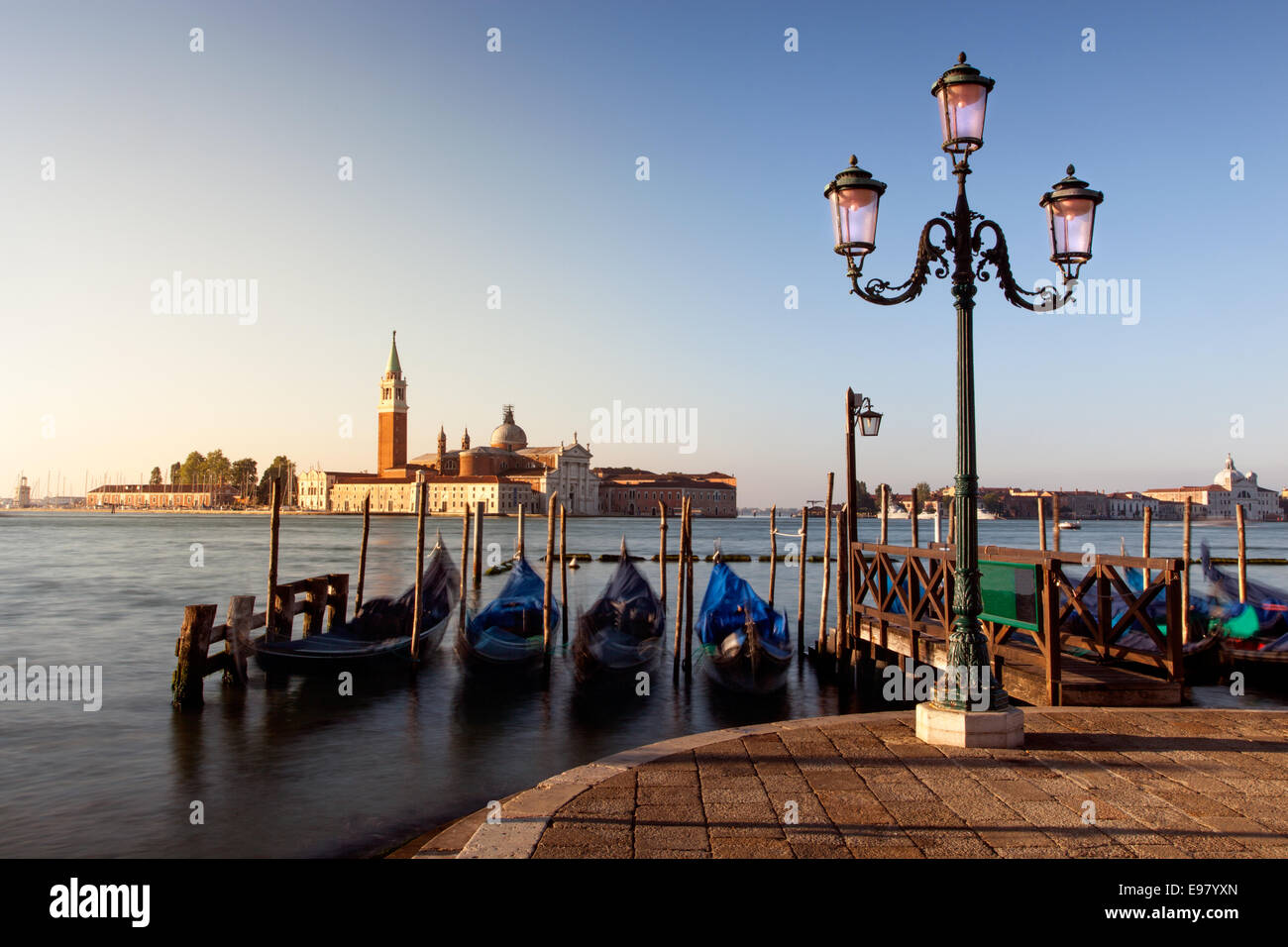 Splendida città di Venezia in una gloriosa luce del mattino Foto Stock