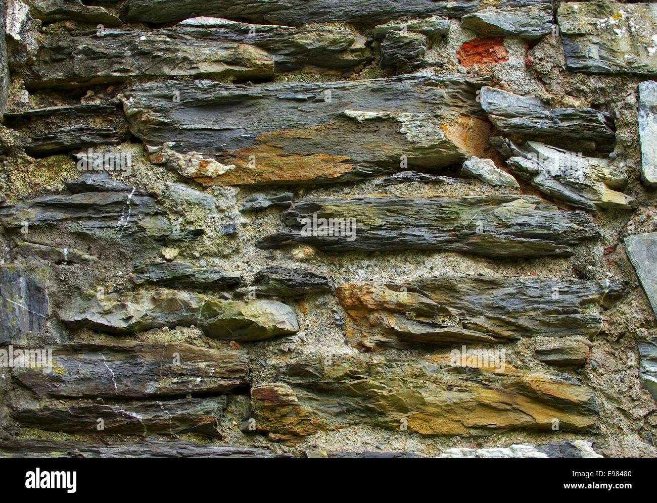 Bruchsteinmauerwerk - quarry 13 Foto Stock