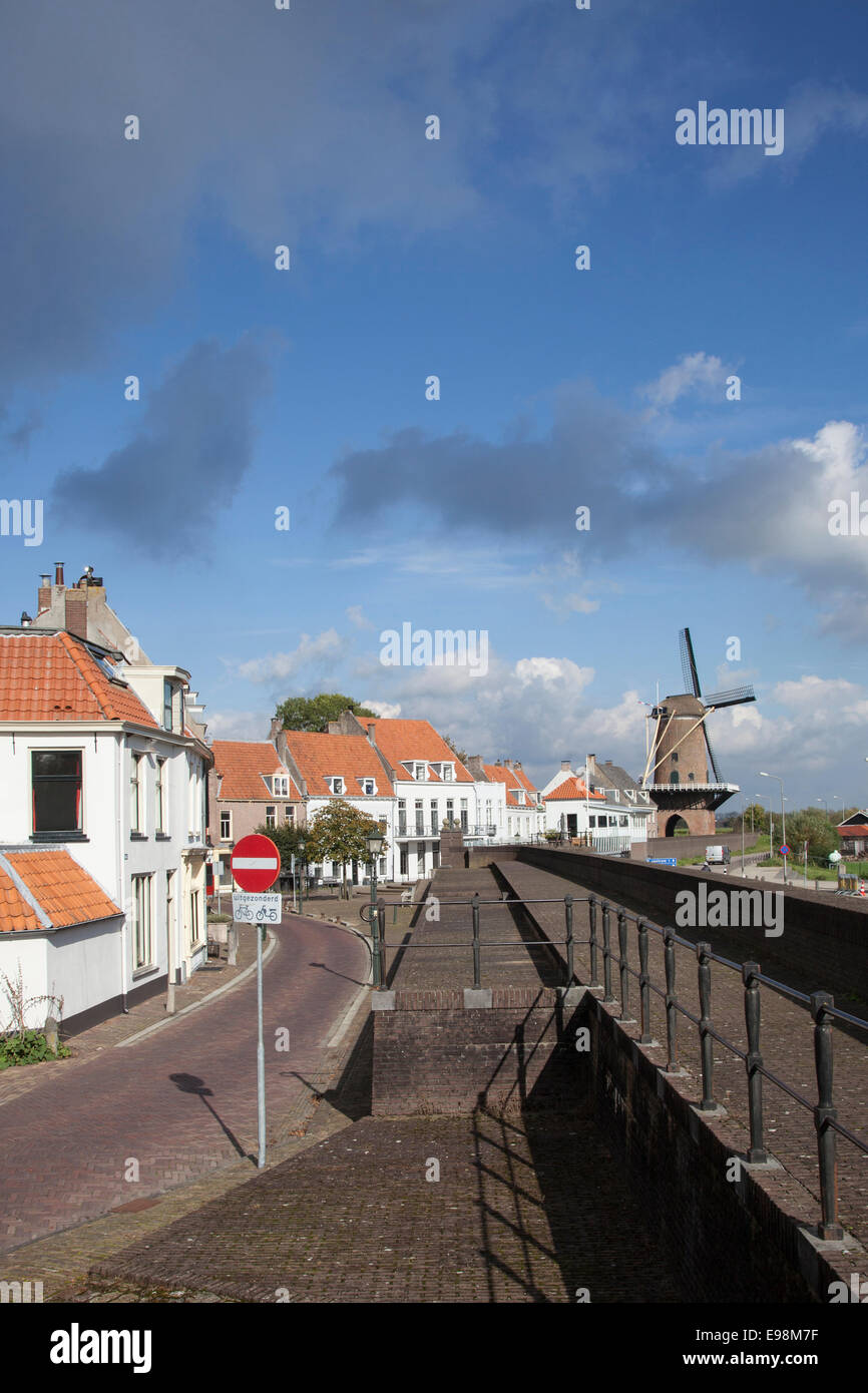 Fronte porto di wijk bij duurstede nei Paesi Bassi Foto Stock