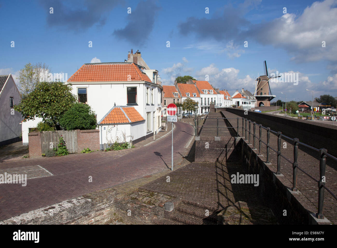 Fronte porto di wijk bij duurstede nei Paesi Bassi Foto Stock