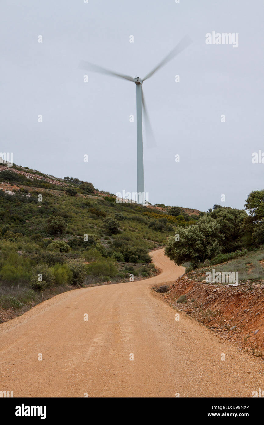 Il percorso del mulino a vento Foto Stock