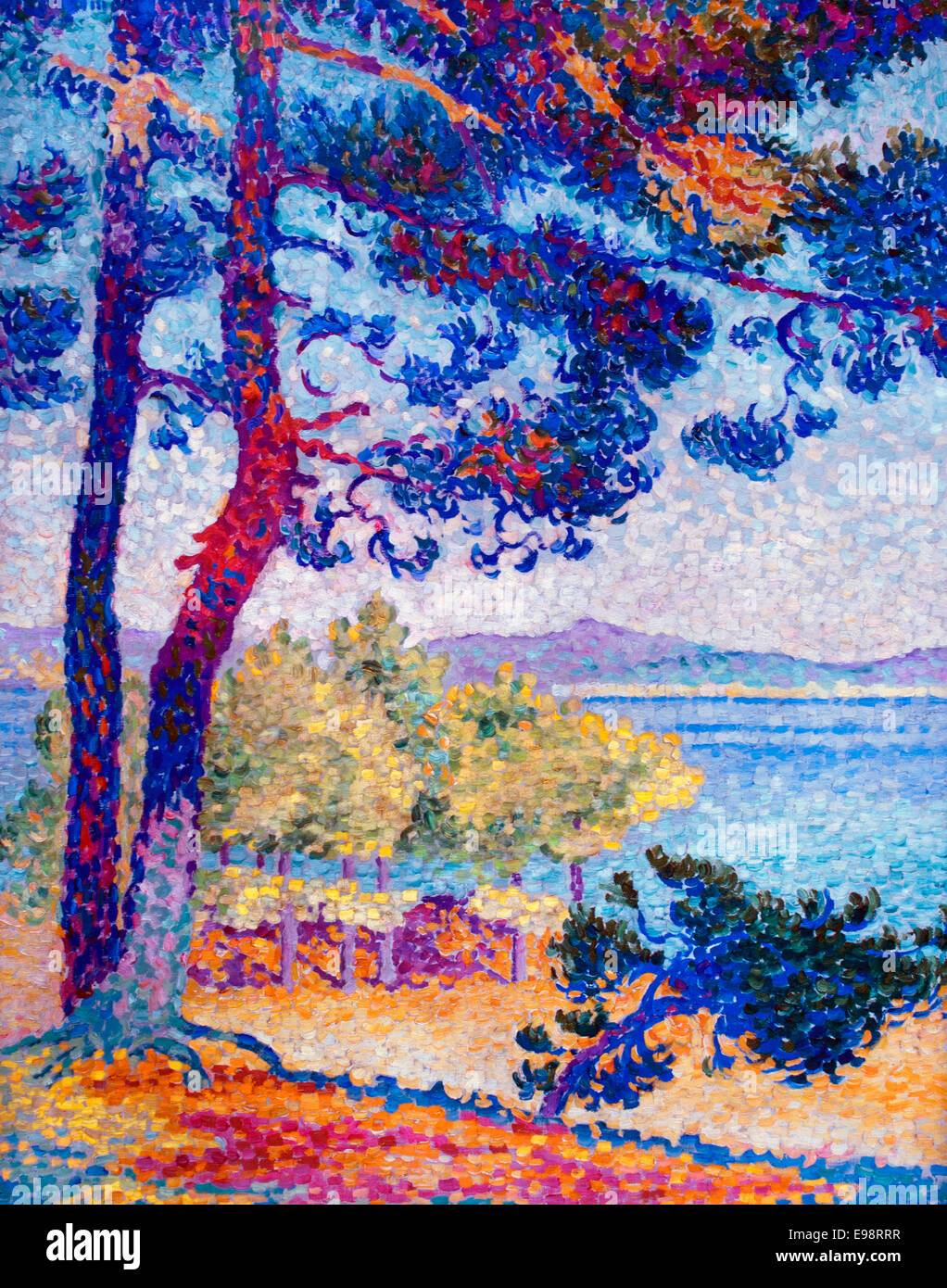 Après midi à Pardigon - Pomeriggio Pardigon 1907 Henri Edmond Cross 1856-1910 Francia - Francese Foto Stock