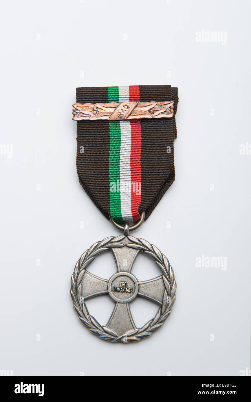 Militari Italiani medaglia commemorativa della campagna in Iraq Enduring freedom Foto Stock